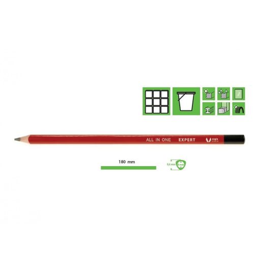 Expert burkoló ceruza, minden típusú burkolatra használható üvegre csempére 24cm hossz (8152100)