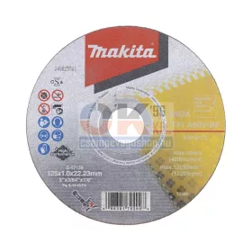 MAKITA INOX extra vágókorong, 125×1 mm A60V (E-17120)
