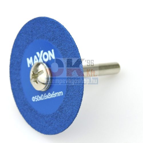 Diatech MAXON MINI gyémánttárcsa 50x0,6×8×6 mm, + tengely (MDS050-A60)