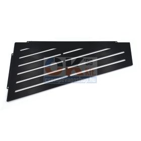   Ablago Board zuhany sarokpolc, matt fekete, asszimetrikus (abl14970ms)