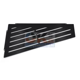   Ablago Board zuhany sarokpolc, matt fekete, asszimetrikus (abl14970ms)