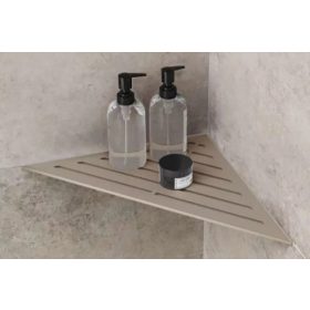   Ablago Triangel zuhany sarokpolc, matt bézs, háromszögletű (abl14971be)