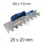 Bautool fogazott glettvas gumírozott soft nyél 20×20 mm 350×100 mm (b3824020)