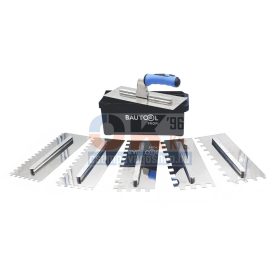   Bautool glettvas csomag, 6 db-os, 8-10-12-15-10×20 mm-sima (b651884b)