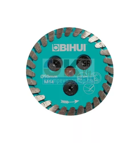 BIHUI mini gyémánttárcsa M14 adapterrel 50 mm (bihdcw50)