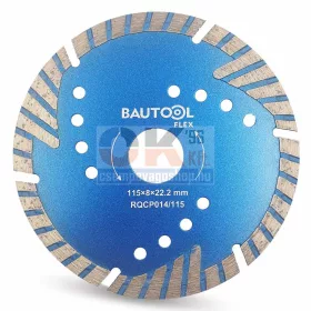   Bautool gyémánttárcsa turbo szegmens 115x22,2 mm (brqcp014115)