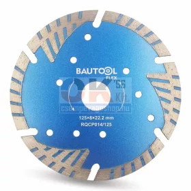   Bautool gyémánttárcsa turbo szegmens 125x22,2 mm (brqcp014125)