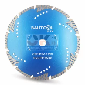   Bautool gyémánttárcsa turbo szegmens 230x22,2 mm (brqcp014230)