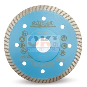   Sigma gyémánttárcsa sarokcsiszolóhoz 115×22,2×1,4mm (cs075b)