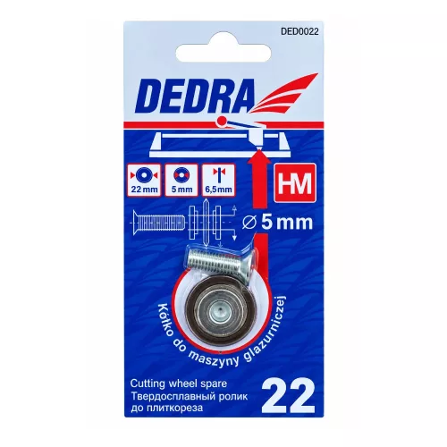 Dedra csempevágókerék 22x6,5x5mm (ded0022)