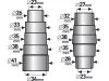 Extol porszívó adapter klt., 2 db külső átmérő: 26-41/28-38mm, PVC (e8807100)
