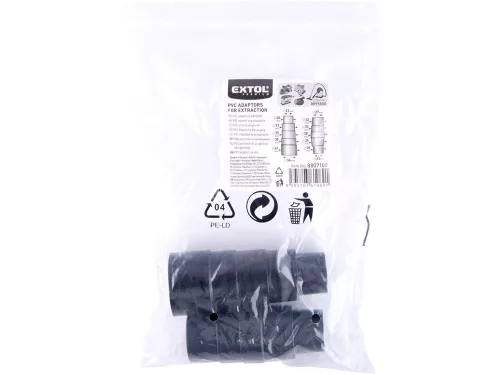 Extol porszívó adapter klt., 2 db külső átmérő: 26-41/28-38mm, PVC (e8807100)