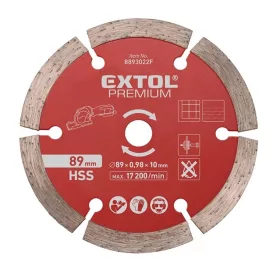   Extol mini körfűrészgéphez gyémánttárcsa 89 mm (e8893022f)