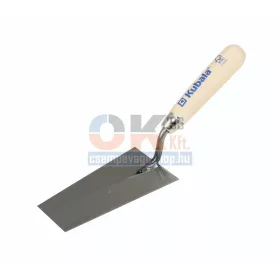   Kubala kéziszerszám, Kőműves burkoló gipszkanál fa nyéllel szélesség: Trapéz: 80x145x55 (mak1011)