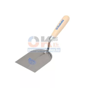   Kubala kéziszerszám, Kőműves burkoló gipszkanál fa nyéllel 80mm (mak1013)