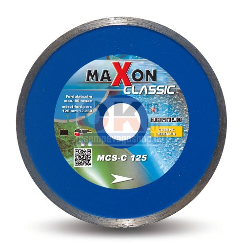 Diatech gyémánttárcsa Maxon csempe járólap vágására CLASSIC  22,2×125mm (mcs125c)