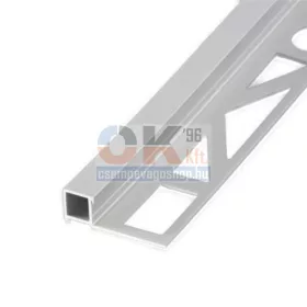   Proquadrat QAS 0801 négyzet profil matt ezüst élvédő 8mm / 250cm (proqas0801)