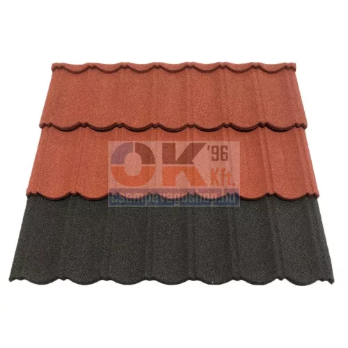 DREPA BONDrose kőzúzalékos, modulos cserepes lemez 1db (roofbond-rose)