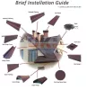 DREPA BONDrose kőzúzalékos, modulos cserepes lemez 1db (roofbond-rose)