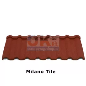   DREPA MILANOrose kőzúzalékos, modulos cserepes lemez 1db (roofmilano-rose)