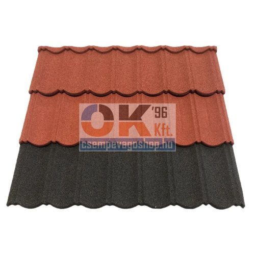 DREPA MILANOrose kőzúzalékos, modulos cserepes lemez 1db (roofmilano-rose)