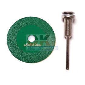 SKT Mini gyémánttárcsa 3mm tengely, D40 mm (skt175040t)