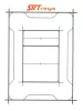 SKT17 GROHE burkolható WC nyomólaphoz kivágó sablon (skt1751grh)