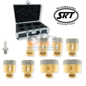   SKT 226 PRO gyémánt lyukfúró készlet 20-35-38-40-43-50-65-68 mm (skt226010b)