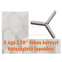 SKT 3 ágú fugakereszt, szintezős keresztek, hatszögletű lapokhoz