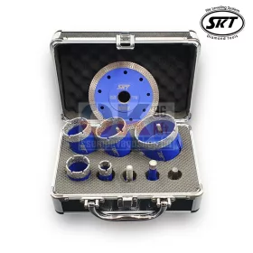   SKT 256 PREMIUM gyémánt fúró készlet 12-20-35-43-50-68 mm +koffer (skt256007c)