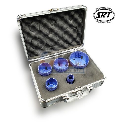 SKT PRO gyémánt lyukfúró készlet 20-35-43-51-67 mm +koffer (skt356004)