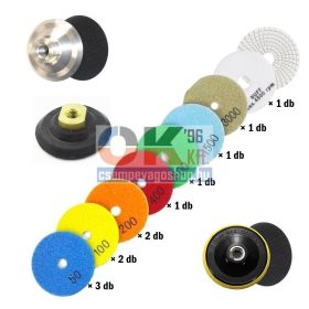   SKT 415 PRO gyémánt csiszoló készlet 15 db-os, D100 mm (skt415pro)