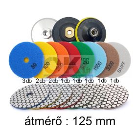   SKT 425 PRO gyémánt csiszoló készlet 15 db-os, D125 mm  (skt425pro)