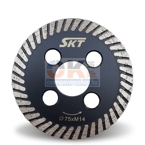 SKT 519 turbo gyémánttárcsa 75×22,2mm (skt519075cs)