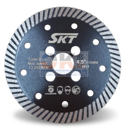 SKT 519 turbo gyémánttárcsa 115x22,2mm (skt519115cs)
