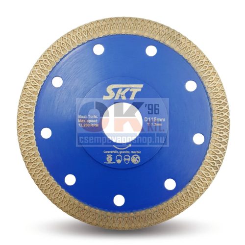 SKT 525 vékony gyémánttárcsa száraz vágáshoz 115×22,2mm (skt525115)