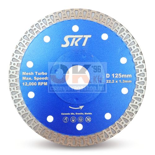 SKT 526 gyémánttárcsa száraz vágáshoz 125×22,2×1,3×10mm (skt526125)