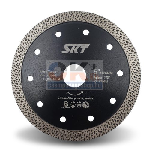 SKT 535 gyémánttárcsa száraz vágáshoz 125×22,2 mm (skt535125)