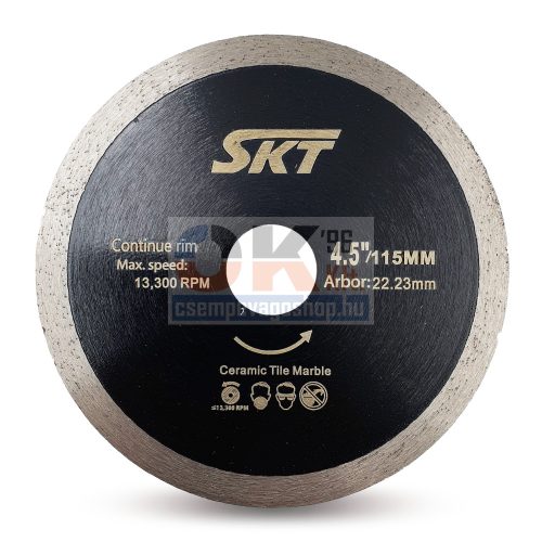 SKT 537 gyémánttárcsa száraz vágáshoz 115×22,2mm (skt537115)