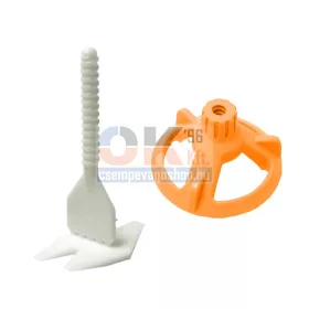   SKT 61 Csavaros lapszintező, 100db FEJ + 100db TALP, 1mm fuga, 6-20mm laphoz  (skt6111cs9)