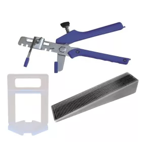   SKT71 ÉKES lapszintező, 100db ÉK + 100db TALP +1db FOGÓ 2mm fuga 14-24mm (skt7112cs10)