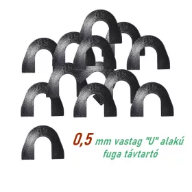 SKT U alakú fuga távrtartó 0,5 mm fuga 100 db (skt910u05)