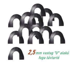 SKT U alakú fuga távrtartó 2,5 mm fuga 100 db (skt910u25)