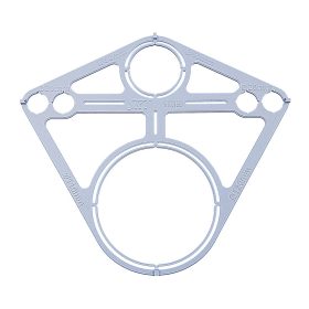 Geberit fali WC furat átjelölő sablon (skt912180)