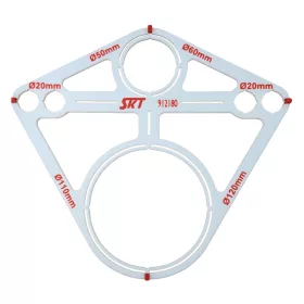 Geberit fali WC furat átjelölő sablon (skt912180)