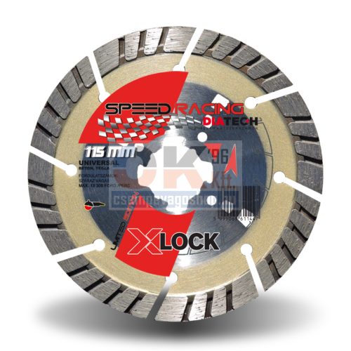 Diatech gyémánttárcsa SPEED TURBO 115x22,2 mm / Xlock (sl115xl)