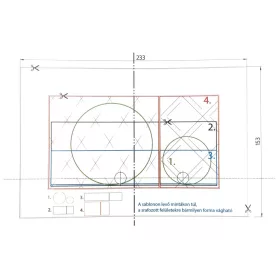  Univerzális burkolható WC nyomólaphoz kivágó sablon (ts89902)
